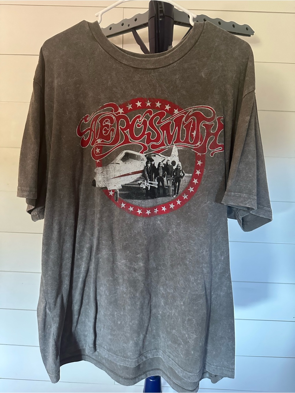 #63 Gray Vintage Graphic Band Tee - Men's Shirt
